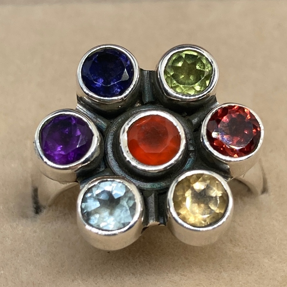BEAUTIFUL CHAKRA STERLING SILVER RING